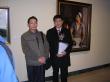 著名油画家张祖英与孙嘉成画家2006年12月